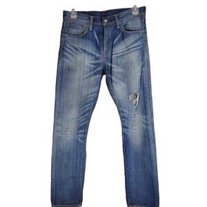 Levis 508 mens tapered leg mid wash blue jeans size 30/30